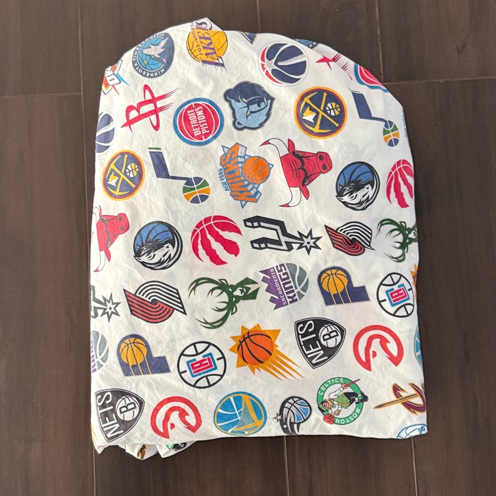 Pottery Barn Kids Organic NBA Full Sheets - Picture 5 of 7